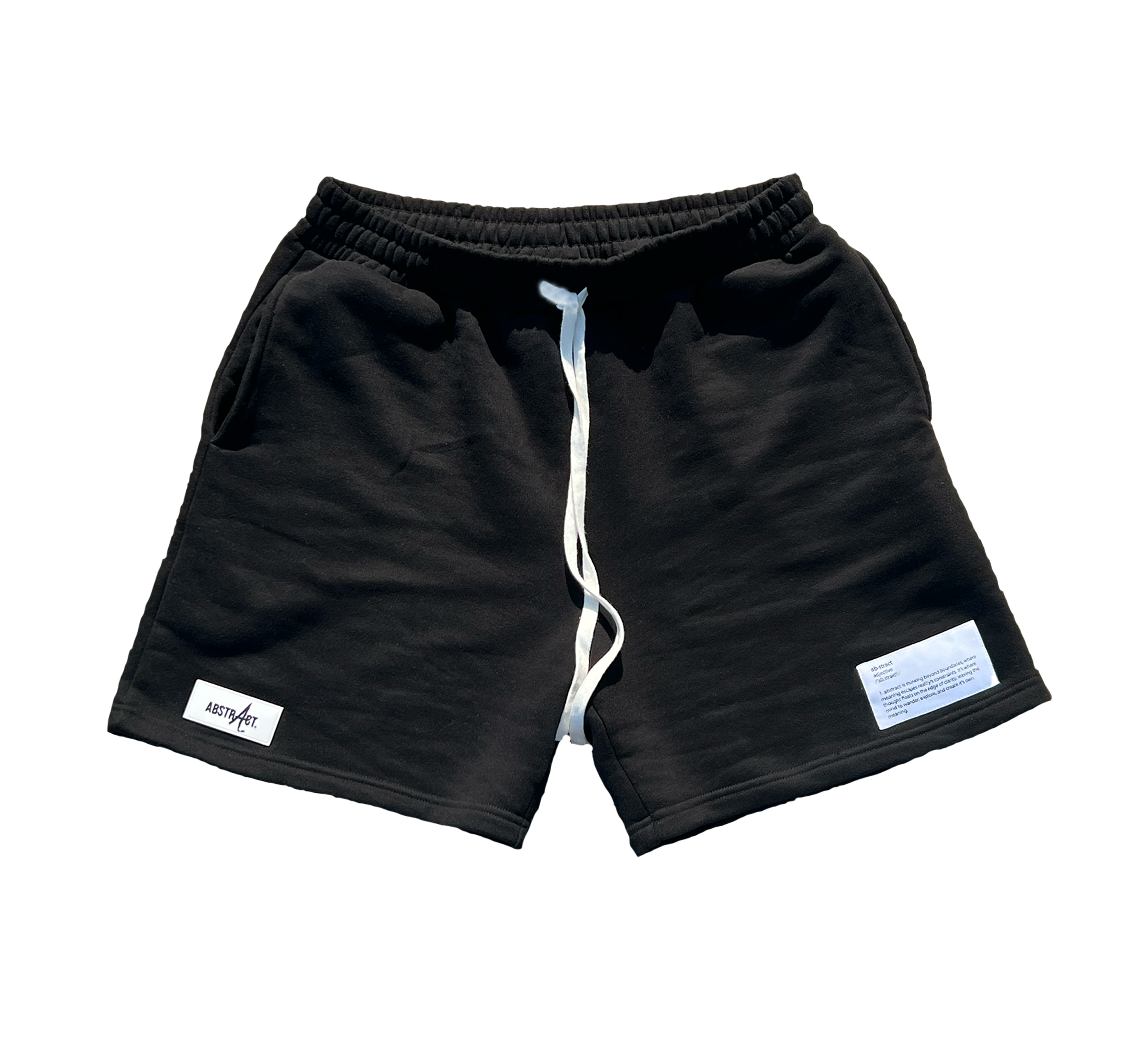 Black Abstract Shorts