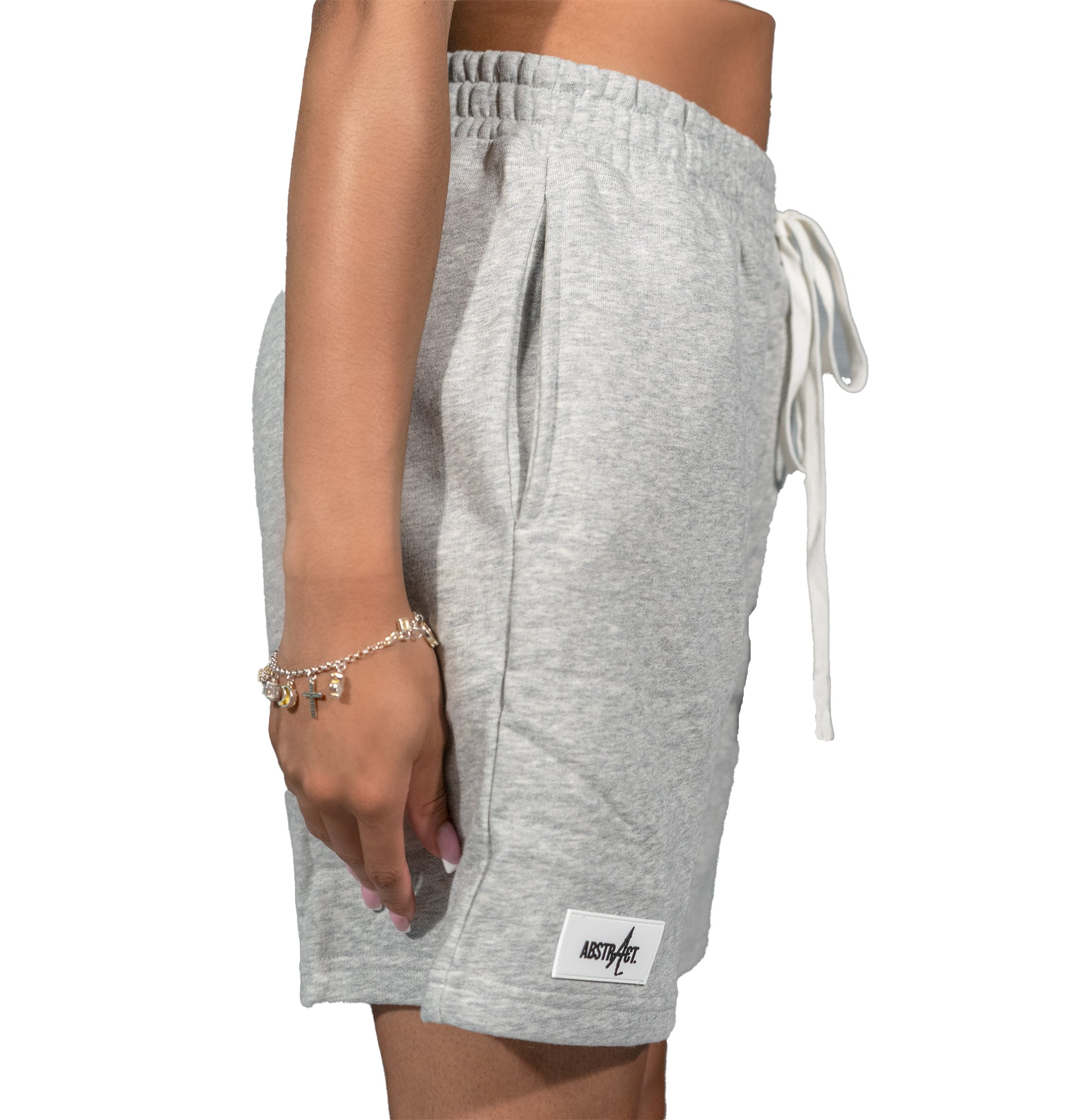 Grey Abstract Shorts